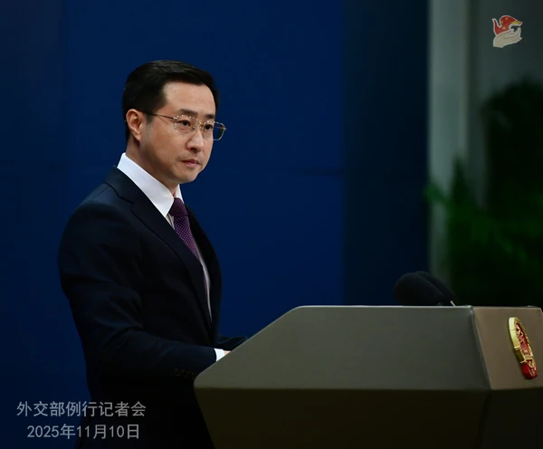 Chinese Foreign Ministry spokesperson Wang Wenbin at a press conference.